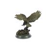 Image 8 : Flying American Eagle Bronze Sculpture on Marble Base Statue