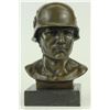 Image 1 : German Soldier Army Bronze Statue on Marble Base Sculpture