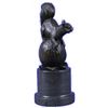 Image 8 : Squirrel Bronze Statue on Marble Base Sculpture