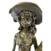 Image 2 : Souther Girl In Garden Bronze Statue