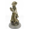 Image 7 : Souther Girl In Garden Bronze Statue