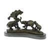 Image 9 : African Safari Elephant Bronze Statue