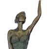 Image 2 : Trained Ballerina Bronze Statue on Marble Base Sculpture