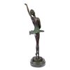 Image 8 : Trained Ballerina Bronze Statue on Marble Base Sculpture