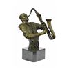Image 1 : Trumpet Player Jazz Musician Bronze Statue
