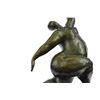 Image 2 : Woman Bronze Sculpture on Marble Base