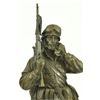 Image 2 : American Soldier Bronze Sculpture on Marble Base Figure
