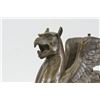 Image 2 : Griffin Bronze Statue with Marble Base