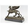 Image 3 : Griffin Bronze Statue with Marble Base