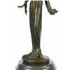 Image 3 : Fashion Model Bronze Sculpture on Marble Base Figurine
