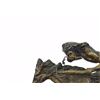 Image 2 : Native American Indian Riding Horse Bronze Sculpture