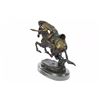 Image 9 : Native American Indian Riding Horse Bronze Sculpture