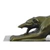 Image 2 : Greyhound Racing Dog Bronze Sculpture
