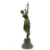 Image 7 : Girl Playing Flute Bronze Sculpture