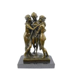 Antonia Canova Three Graces Bronze Sculpture