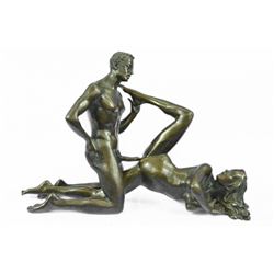 Two Piece Erotic Bronze Sculpture