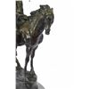 Image 2 : Native American on Horse with Spear Bronze Sculpture
