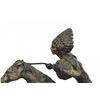 Image 2 : Warrior Bronze Sculpture on Marble Base Statue