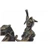 Image 2 : The Scalp Bronze Statue on Marble Base Sculpture