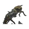 Image 2 : Fallen Man From Horse Bronze Sculpture on Marble Base Statue