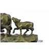 Image 3 : Bull With Calf Bronze Sculpture