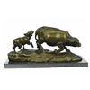 Image 7 : Bull With Calf Bronze Sculpture