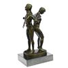 Image 6 : Gay Men Wrestling Statue on Marble Base Figurine