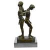 Image 7 : Gay Men Wrestling Statue on Marble Base Figurine