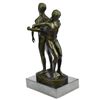 Image 8 : Gay Men Wrestling Statue on Marble Base Figurine