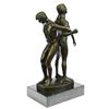 Image 9 : Gay Men Wrestling Statue on Marble Base Figurine
