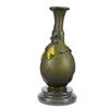 Image 3 : Girl Bronze Vase on Marble Base Figurine