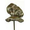 Image 2 : Resting Man Bronze Bust Statue Modern Sculpture