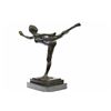 Image 9 : Dancer Arabesque Bronze Statue on Marble Base Sculpture