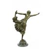 Image 8 : Semi Nude Dancer Bronze sculpture on Marble Base Statue