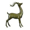 Image 5 : Deer-Buck Bronze Statue on Marble Base Sculpture