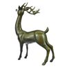 Image 8 : Deer-Buck Bronze Statue on Marble Base Sculpture
