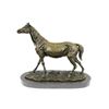Image 1 : Stallion Racing Horse Trophy Bronze Sculpture
