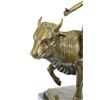 Image 3 : Young Woman Rides a Bull Bronze Statue on Marble Base Sculpture