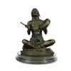 Image 1 : Native American Chanting Bronze Sculpture