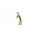 Image 2 : Gold Plexiglases Peacock with Rhinestone Sculpture