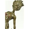Image 2 : Naked Bust Amazon Female Warrior with Bow Bronze Sculpture