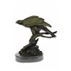 Image 1 : Milo American Eagle on a Tree Branch Bronze Marble Sculpture