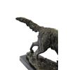 Image 3 : Golden Retriever Bronze Sculpture on Marble Base Figurine