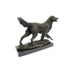 Image 5 : Golden Retriever Bronze Sculpture on Marble Base Figurine