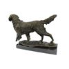 Image 7 : Golden Retriever Bronze Sculpture on Marble Base Figurine