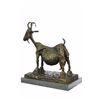 Image 7 : Stunning Farm Animal Goat Bronze Sculpture on Marble Base Statue