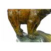 Image 3 : Bear Bronze Sculpture on Marble Base Statue