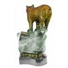 Image 8 : Bear Bronze Sculpture on Marble Base Statue