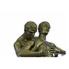 Image 2 : Depict of Two Gay Men Bronze Sculpture on Marble Base Figurine