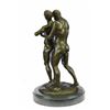 Image 8 : Depict of Two Gay Men Bronze Sculpture on Marble Base Figurine